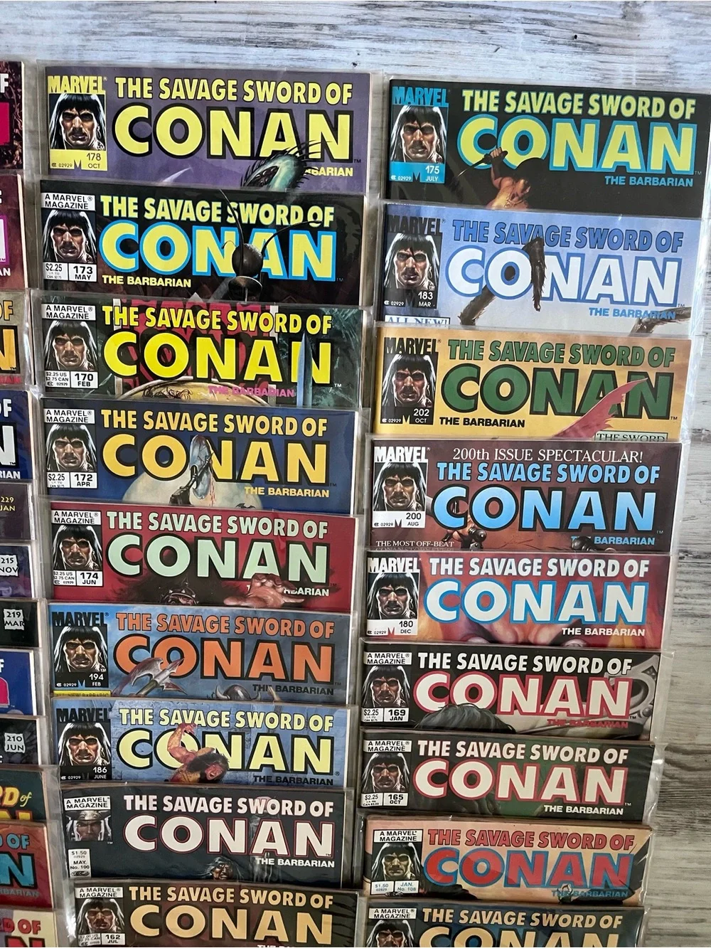 HUGE lot of the savage sword of Conan vintage magazines